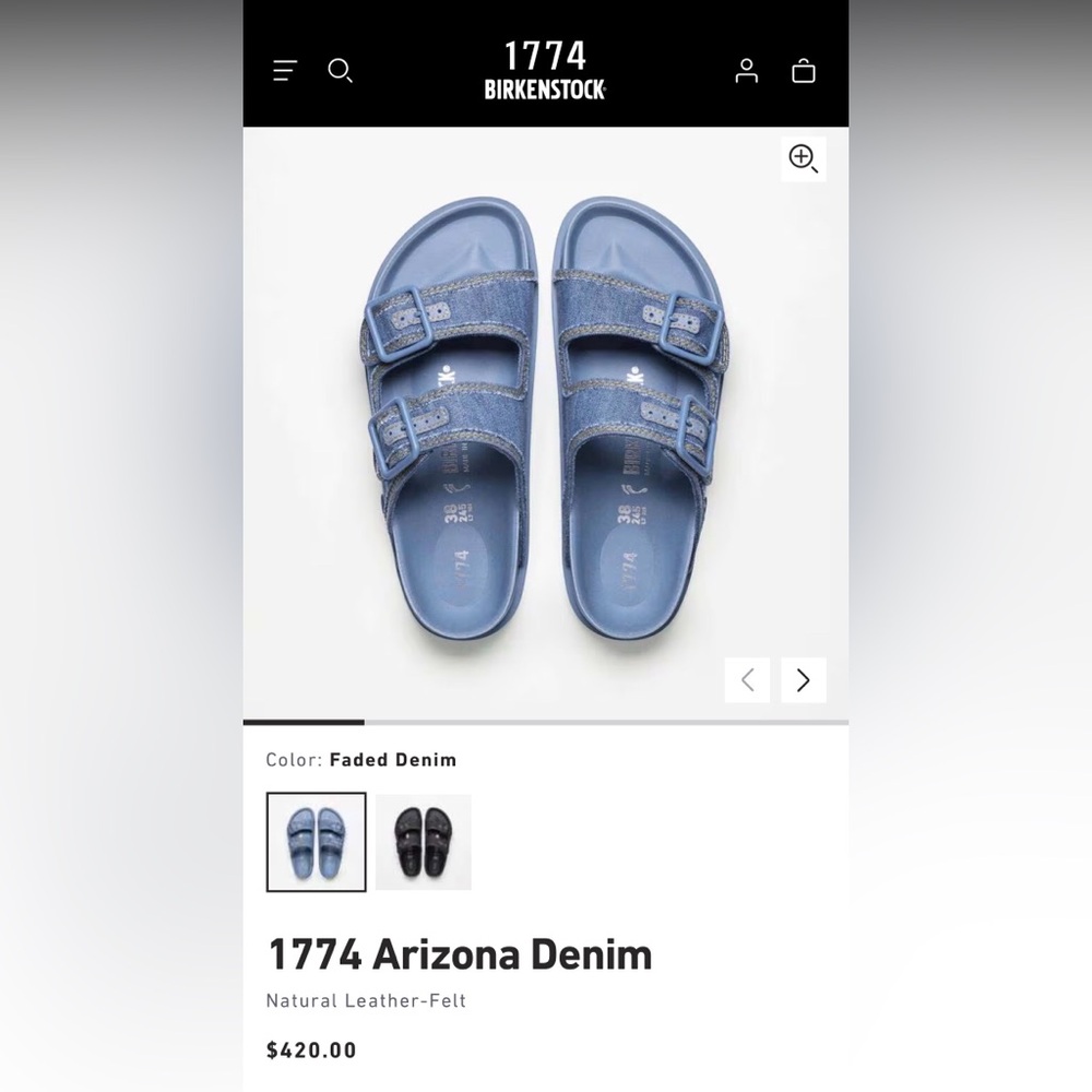 Birkenstock 1774 Denim Sandals